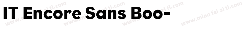 IT Encore Sans Boo字体转换